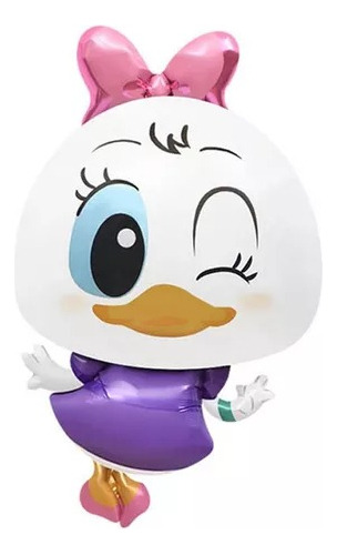 4 Globos  Metalicos Pato Donald Y Daisy - Cuerpo 82cm