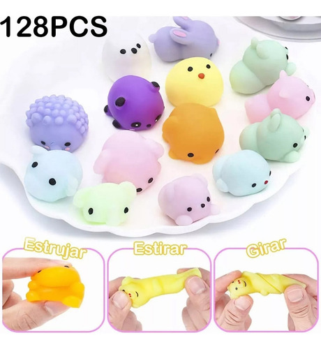 128 Escuichi Squishy Barato Kawaii Antiestres Mochi Juguete