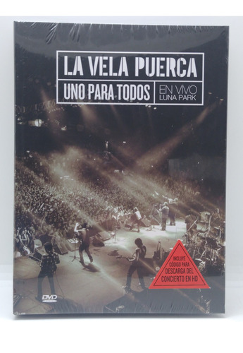 La Vela Puerca Uno Para Todos En Vivo Luna Park 2cd Y 1 Dvd 