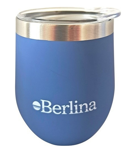 Mate Berlina Con Tapa Color Azul