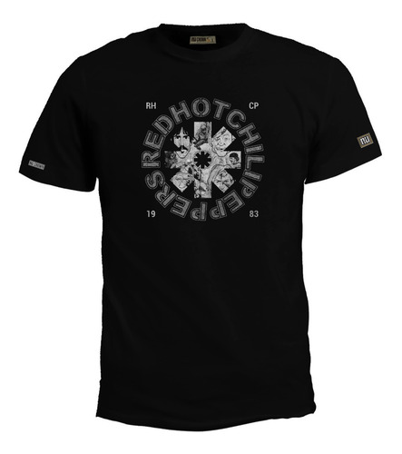 Camiseta Red Hot Chili Peppers Rhcp Rock Logo Eco