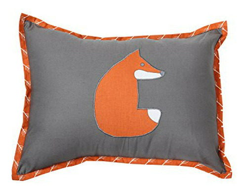 Cojín Decorativo Zorros Naranja/gris