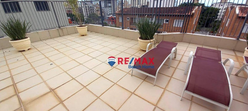 Imagem 10 de 30 de Cobertura Com 3 Dormitórios À Venda, 150 M² Por R$ 465.000,00 - Balneário Cidade Atlântica - Guarujá/sp - Co0287