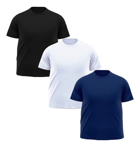 Kit 3 Camisetas Masculinas Big Plus Size Diversas Atacado