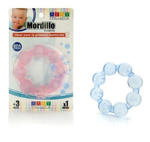 Imagen 1 de 1 de Mordillo Ruedita Para Bebé - Baby Innovation By Creciendo Color Rosa