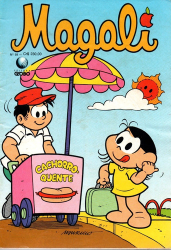 Magali N° 58 - 36 Páginas - Em Português - Editora Globo - Formato 13 X 19 - Capa Mole - 1991 - Bonellihq Cx177 E23