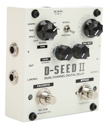 Efecto Looper Estéreo Multi Pedal 2 Canales Retardo Digital