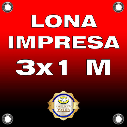 Lona Impresa 3x1 M Personalizada Publicidad Eventos Anuncio