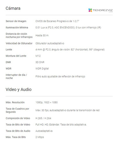 Combo X3 Ezviz H3c 1080p Color 24 - Exterior - Inteligencia