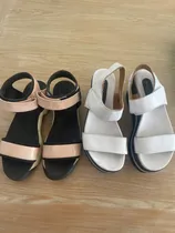 Comprar Lote Mujer Calzado X2 Vitamina \u002F Adrian T No Sarkany Paruolo Blanco\u002F Rosa Con Negro 38
