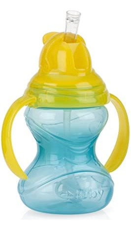 Taza Nuby Flip N Sip Clik-it Sin Derrames 360° Con Pajita