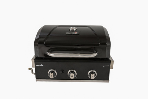 Churrasqueira Americana Char-Broil Flex Gás Carvão Embutir cor preto