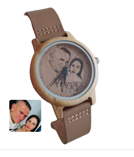 Reloj De Madera De Bambú Personalizado 