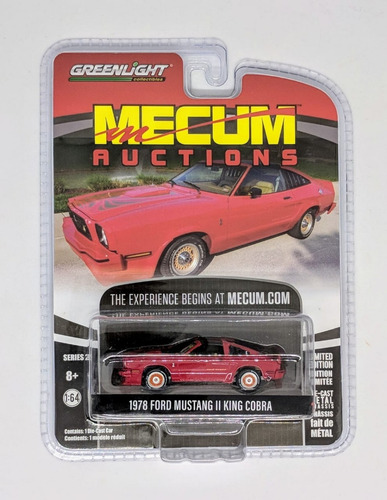 Greenlight Mecum 1978 Ford Mustang Ii King Cobra 1:64