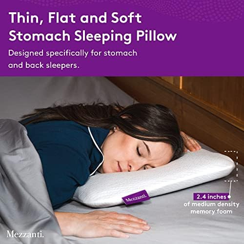Almohada Ultrafina Mezzanti 2024, Almohada Plana Y Delgada