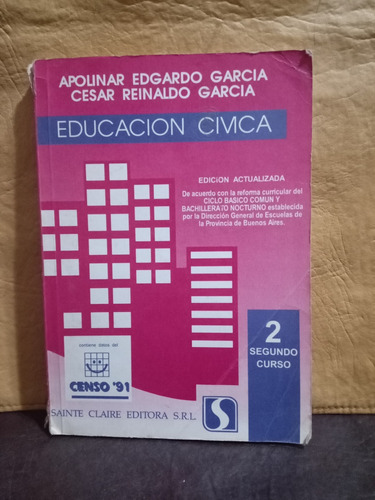 Educación Civica - Apolinar E. Garcia