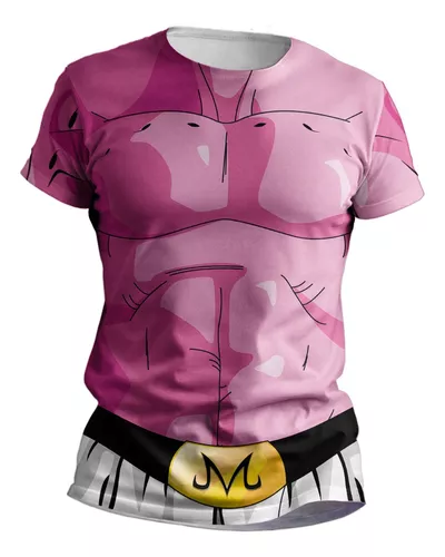 Dragon Ball Majin Boo Camisetas Desenho Anime Camisa