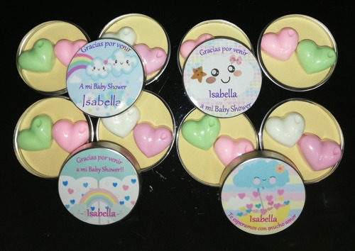 Souvenirs Latitas Personalizadas Corazones (precio X 5 Unid)