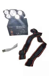 Linterna Led De Cabeza Usb Recargable