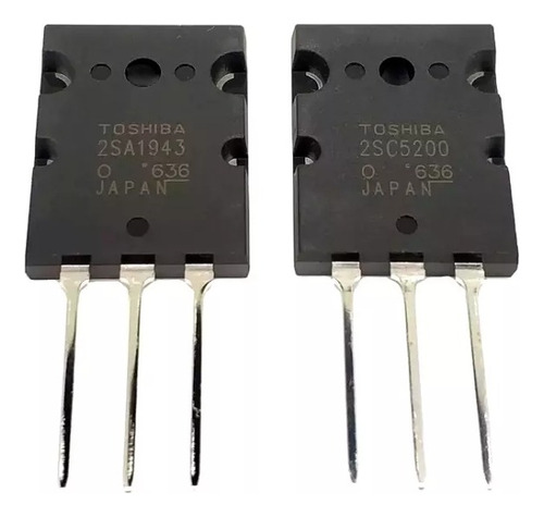 2sc5200 Y 2sa1943 Par Transistores Originales +aislantes Pel