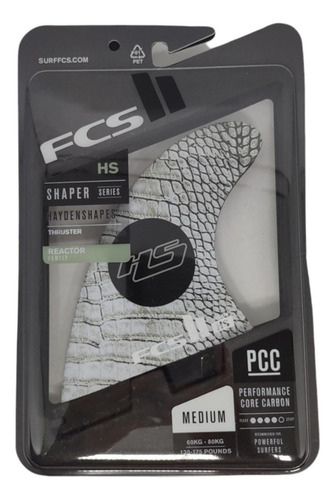 Quilhas Fcs 2 Ii Hayden Shapes Hs Média Pc - Triquilha