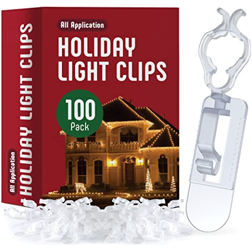 Clips De Luces Navideñas [conjunto De 100] Clips De Lu...