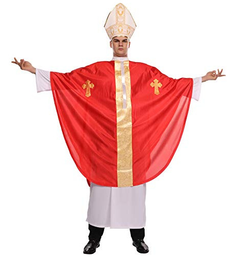 Papa Adulta Disfraz De Halloween Católico Bíblico Car...