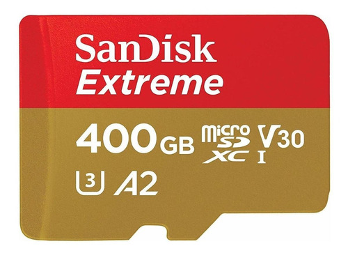 Cartão de memória SanDisk SDSQXA1-400G-GN6MA  Extreme com adaptador SD 400GB