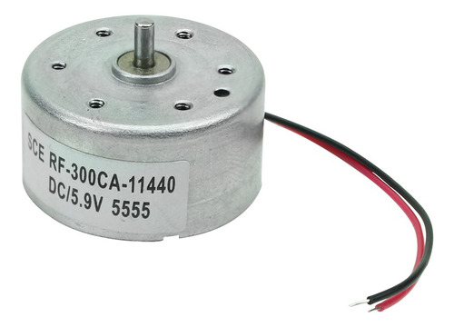5x Motor Rf300 Arduino Automação Robotica 5.9v Eixo 5mm Diy
