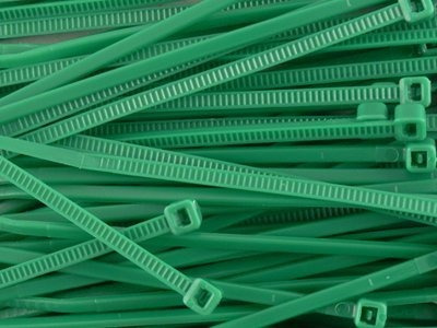 8 Inch Cable Tie 18lb Miniatura Nylon 100 Verde