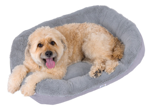 Cama Perro Mascota Pet2go® Cómoda Suave - Plush Grande 90x68