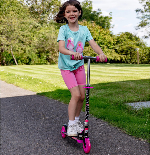 Ozbozz Nebulus Scooter Ajustable: Rosa Y Negro - Scooter De