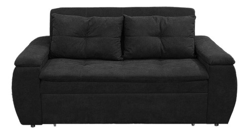 Sofá Cama Chelsea Premium 3 Puestos Color Negro