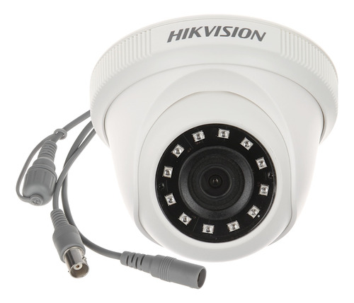 Camara Domo Turbo 2mp A 1080p, Lente 2.8mm Ir20m, Hikvision