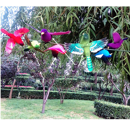 2 Piezas De Aves De Plumas De Espuma Artificial Para Adornos
