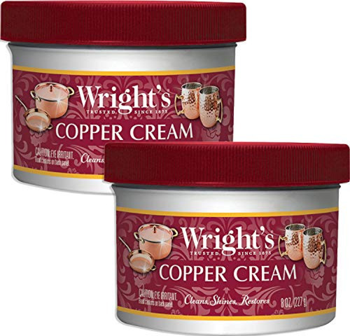 Crema Limpiadora Y Pulidora De Cobre Y Latón De Wright, 8 On