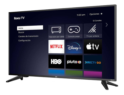 Imagen 2 de 2 de Tv 40 Pulgadas Smart Tv Led Hd Si40fr Roku Jvc
