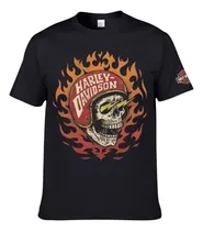 Comprar Playera Harley Davidson, Cuello Redondo 100% Algodón Rayo