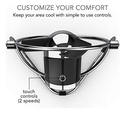 Sharper Image Sbm1-si Soft Blade Usb Fan Se Traduce Como