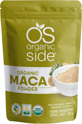 Organic Side Maca Orgánica En Polvo 100 G