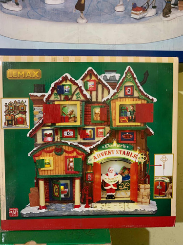 Villa Navidad Lemax Calendario De Adviento Santa Claus