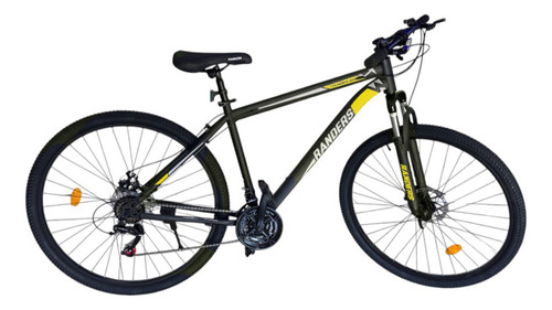 Bicicleta Mountain Bike Randers Kawill Thunder MTB R29 - 21 Velocidades Cambios Shimano - Color Amarillo - Cuadro Talle L