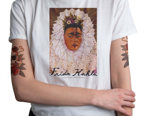 Polera Frida Khalo Mujer Hombre Arte Mexicano Feminista Tihu