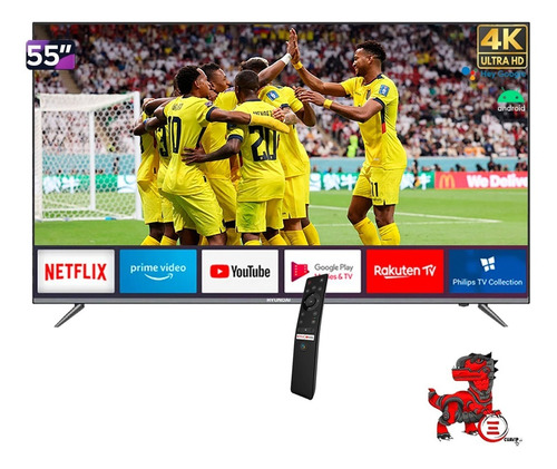 Tv Hyundai 55 Smart Tv+led+fhd+androidtv+sin Marcos+garantía