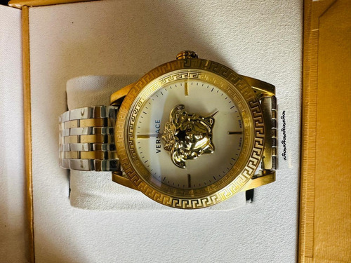 Reloj Pulsera Versace Palazzo Perla/dorado Plata Dorado Perla (Usado)