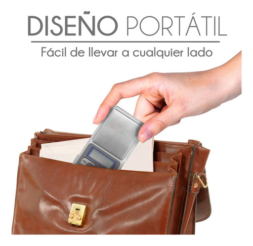 Bascula Digital Slim Company Portatil Mini Gramera 500gx0.01g Pedreria Balanza