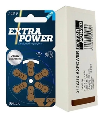 60 Baterias Pilhas Aparelho Auditivo A312 / Pr41 Extrapower