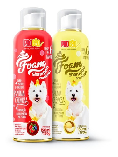 Imagem 1 de 1 de Foam - Shampoo Cremoso Para Cachorro