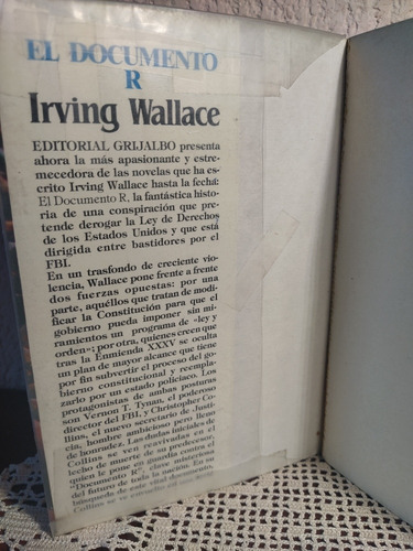 El Documento R De Irving Wallace (Usado)