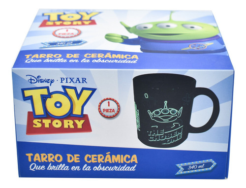 Taza Mágica Brilla Oscuridad Marciano Toy Story Disney Pixar